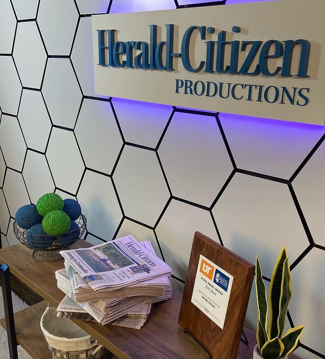 Production set for Cookeville Herald-Citizen Productions