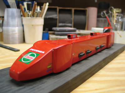 Land speed record car model