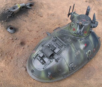 Intergalactic battle tank model